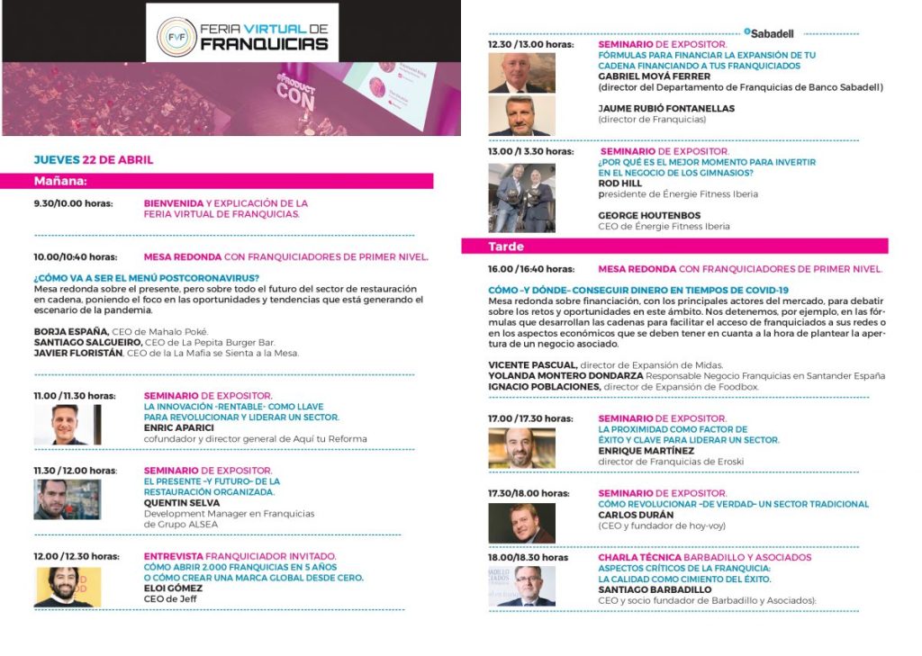 Últimas horas para apuntarse a la Feria Virtual de Franquicias