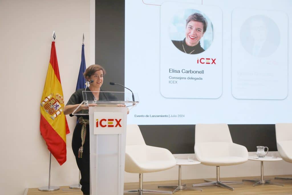 La consejera delegada de ICEX, Elisa Carbonell, presenta la Comunidad Desafía.