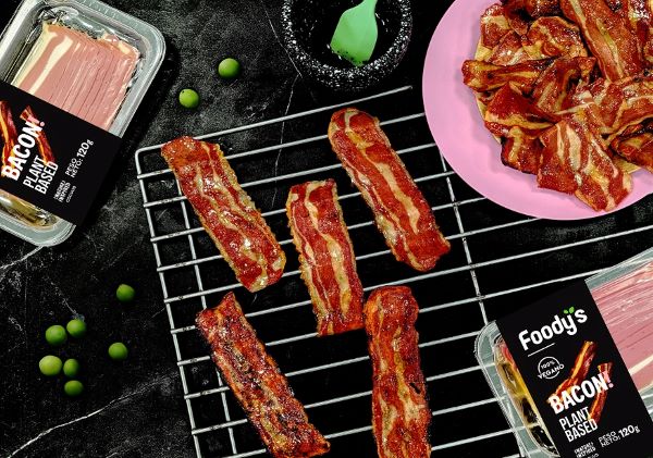 Bacon plant-based 100% vegetal elaborado mediante bioimpresión 3D, de Foodys