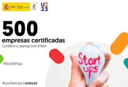 ENISA ya ha certificado más de 500 startups.
