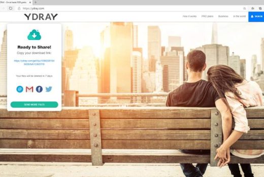 Ydray, envío seguro y gratuito para tus archivos