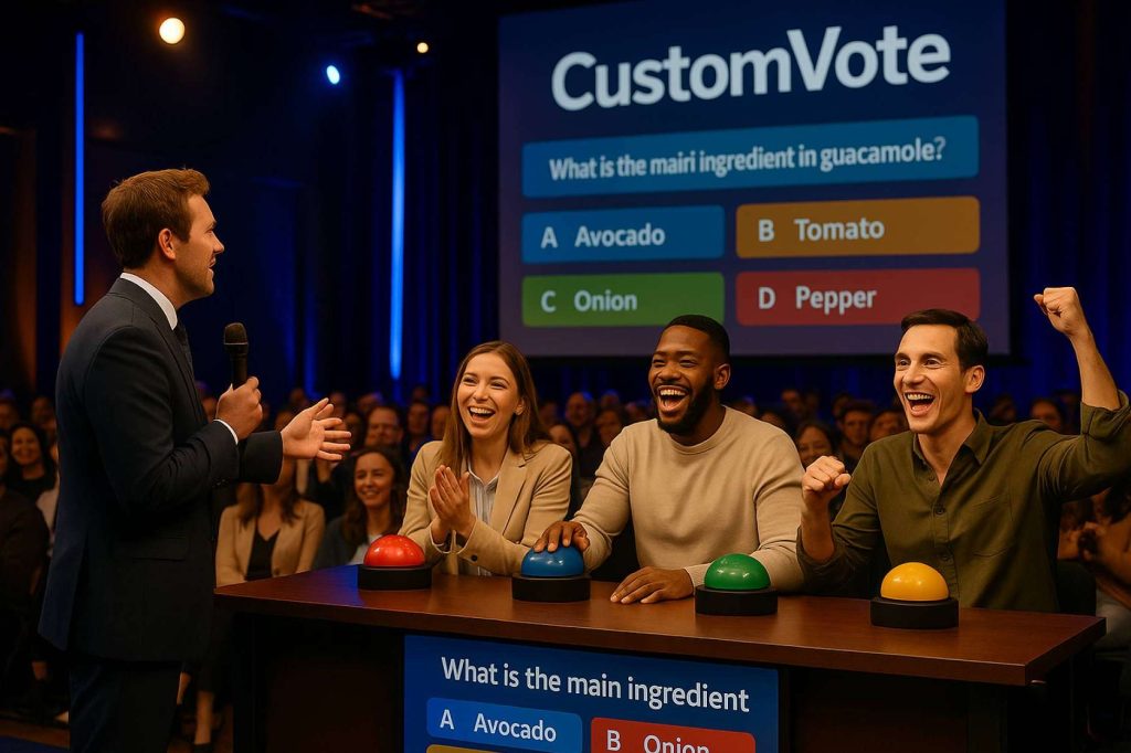 Custom Vote transforma concursos en directo con pulsadores interactivos y experiencias gamificadas a medida