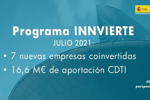 El CDTI destina más de 16M € a siete nuevas coinversiones en capital riesgo a través de Innvierte
