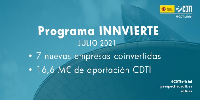 El CDTI destina más de 16M € a siete nuevas coinversiones en capital riesgo a través de Innvierte