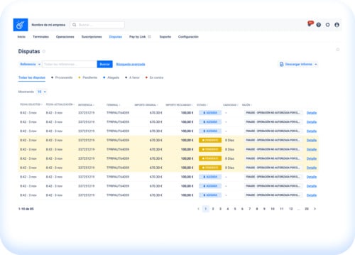 PAYCOMET módulo disputas ecommerce