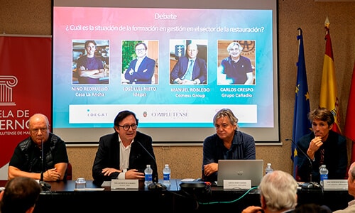 Los profesores: Manuel Robledo, José Luis Nieto, Carlos Crespo y Nino Redruello.